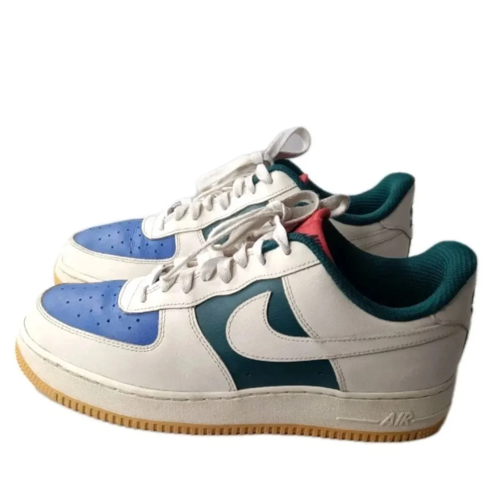 Nike By You ID Air Force 1 One CT7875-994 Men's Size 8.5 Blue Green White